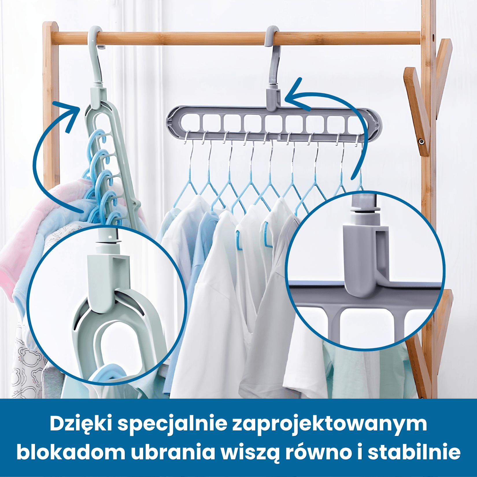 Multihold - 3x więcej miejsca w szafie - zestaw 3 sztuk