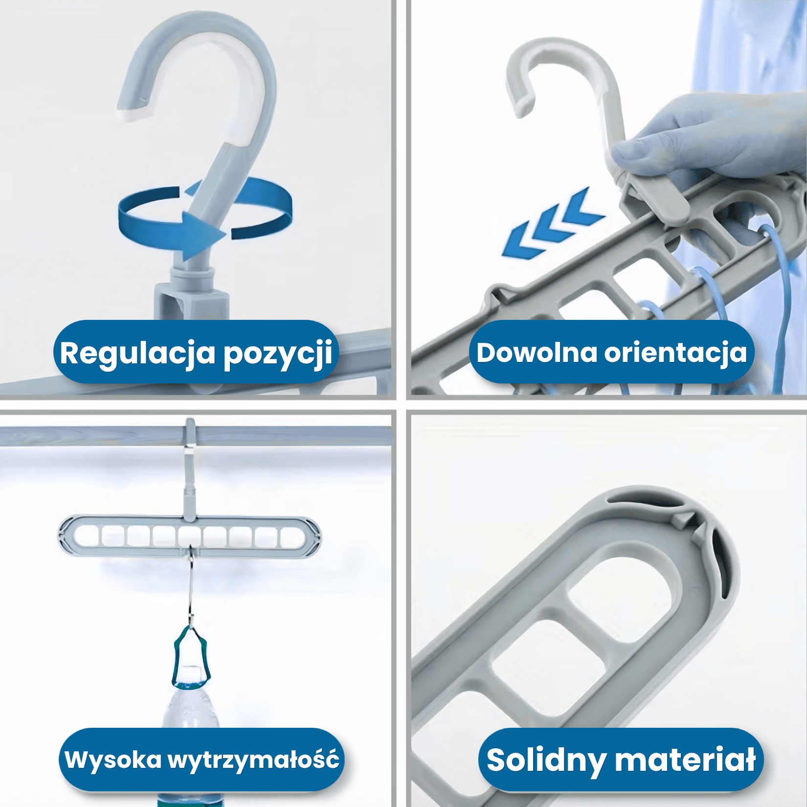 Multihold - 3x więcej miejsca w szafie - zestaw 3 sztuk